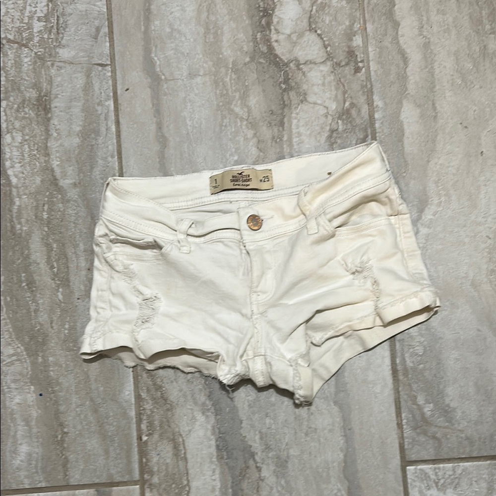 White Denim Women Shorts